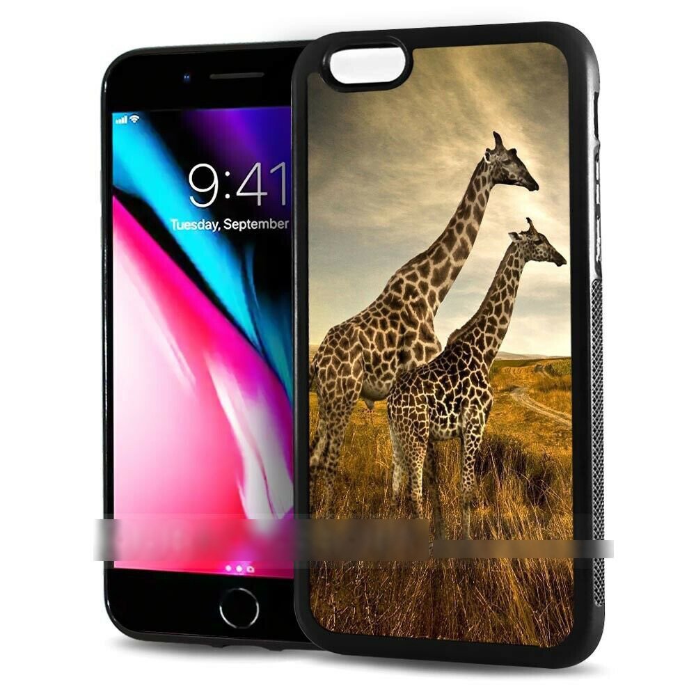 iPhone 12 12 Pro プロ キリン ジラフ 親子 スマホケース アートケース スマートフォン カバー拍卖