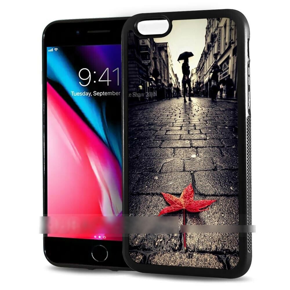 iPhone 13 13 Pro プロ 赤い 落ち葉 スマホケース アートケース スマートフォン カバー拍卖