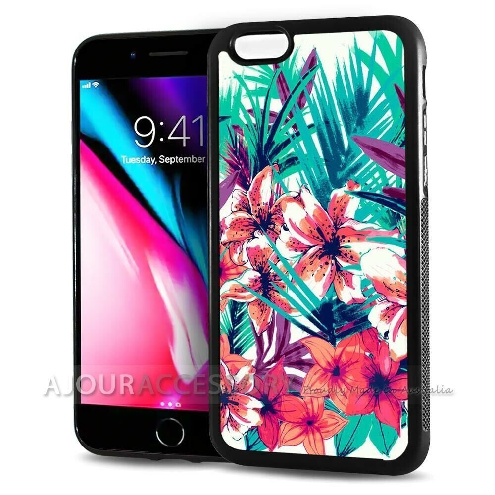 iPhone X アイフォン テン トロピカル フラワー スマホケース アートケース スマートフォン カバー拍卖