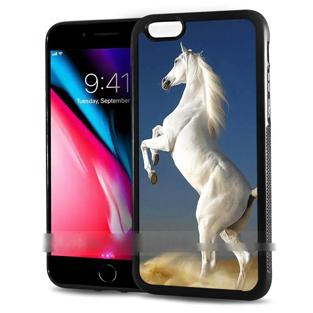 iPhone 7 Plus 8 Plus アイフォン セブン エイト プラス 白馬 ウマ ホース スマホケース アートケース スマートフォン カバー拍卖