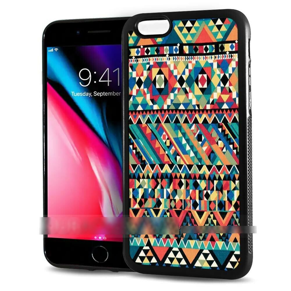 iPhone 6 Plus 6S Plus アイフォン シックス エス プラス アズテック柄 チェック スマホケース アートケース スマートフォン カバー拍卖