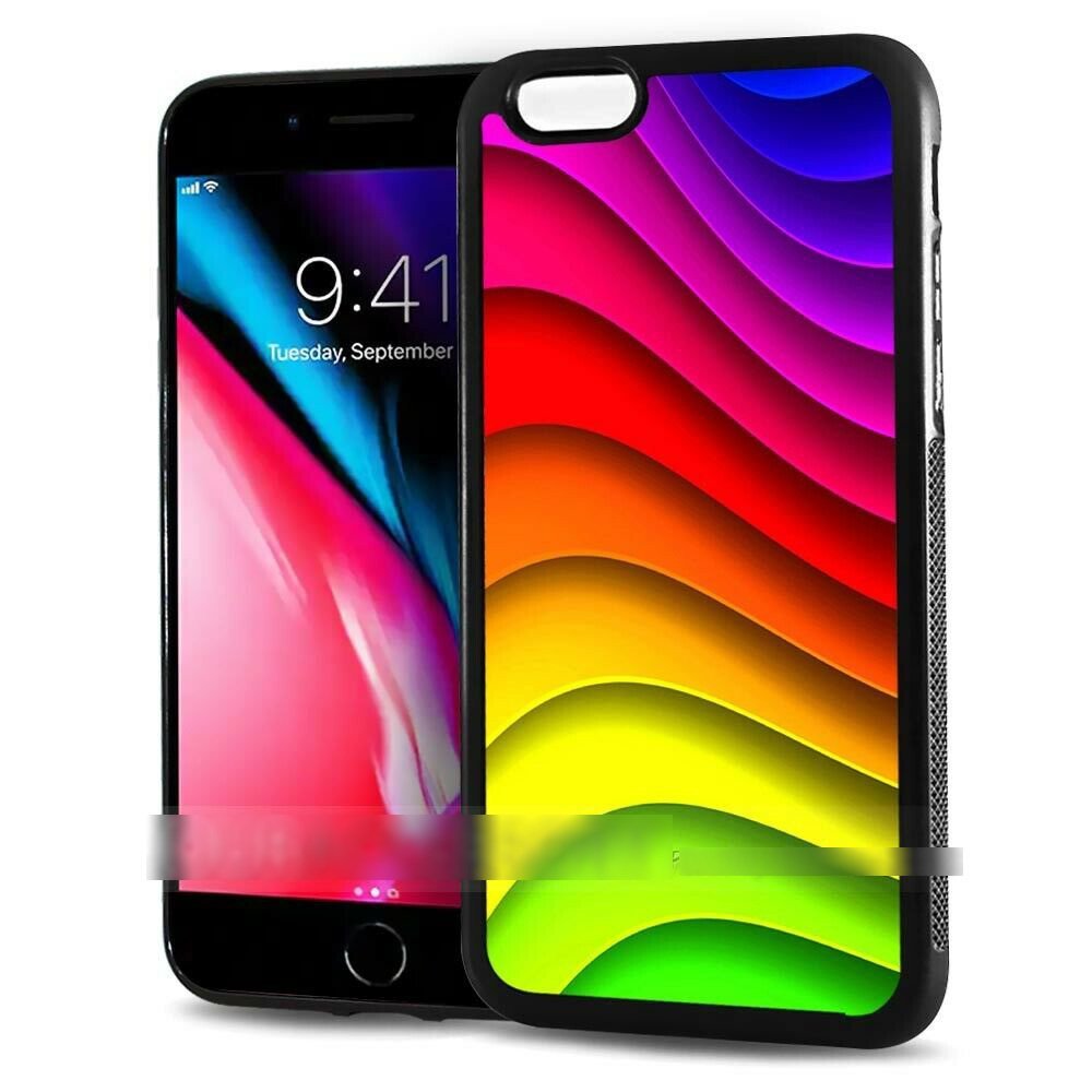 iPhone XS アイフォン テンエス 虹色 レインボー カラー スマホケース アートケース スマートフォン カバー拍卖