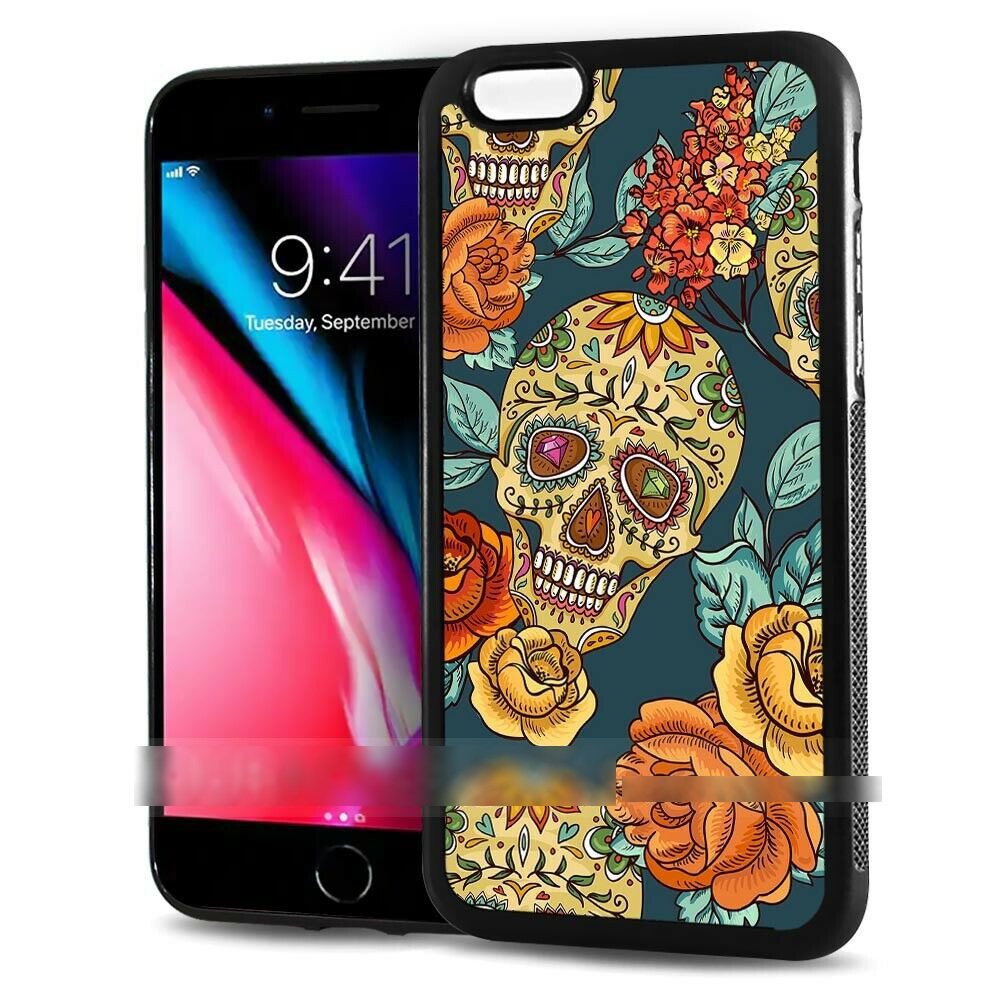 iPhone 11 シュガー スカル ドクロ スマホケース アートケース スマートフォン カバー拍卖