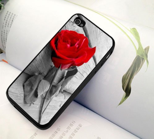 iPhone 7 Plusバラ 薔薇 ローズ アートケース 保護フィルム付拍卖