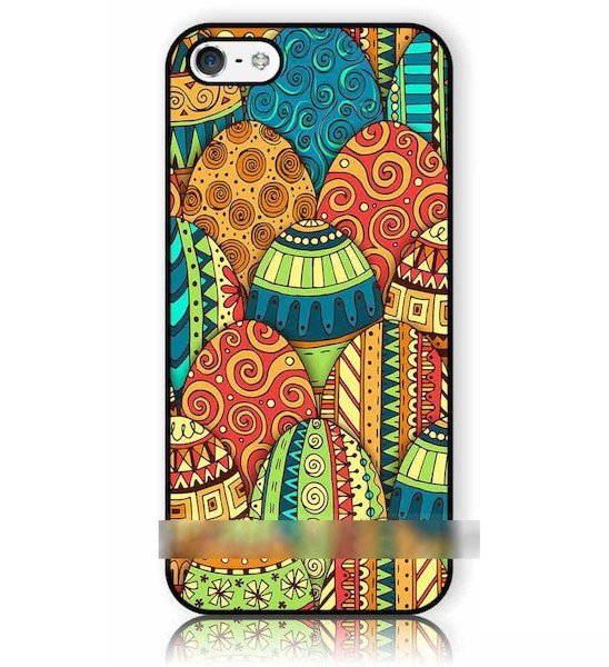 iPhone 7メキシコアステカ民族柄アートケース保護フィルム付拍卖