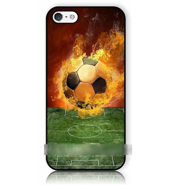 iPhone5 5S5CSEサッカーボール アートケース保護フィルム付拍卖