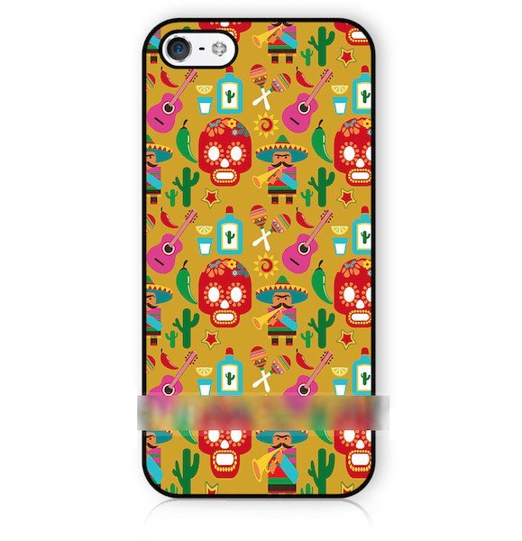 iPhone 7 Plusメキシカンスカル アートケース保護フィルム付拍卖