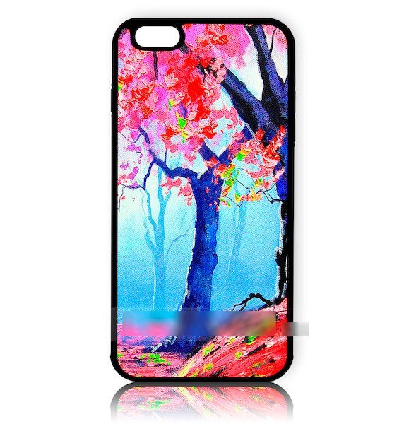 iPhone 8 iPhone 8 Plus iPhone X アイフォン アイフォーン エイト プラス テン油絵 油彩 カラフル 木アートケース 保護フィルム付拍卖