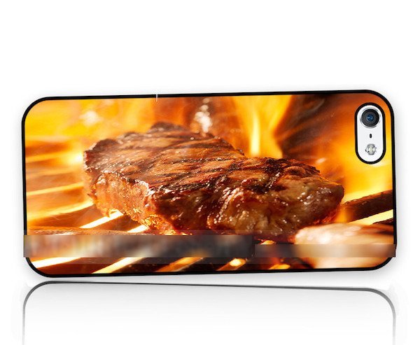iPhone6 6SPlusステーキビーフ肉BBQアートケース保護フィルム付拍卖