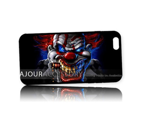 iPhone 5Cピエロ 道化師 アート ケース 保護フィルム付拍卖