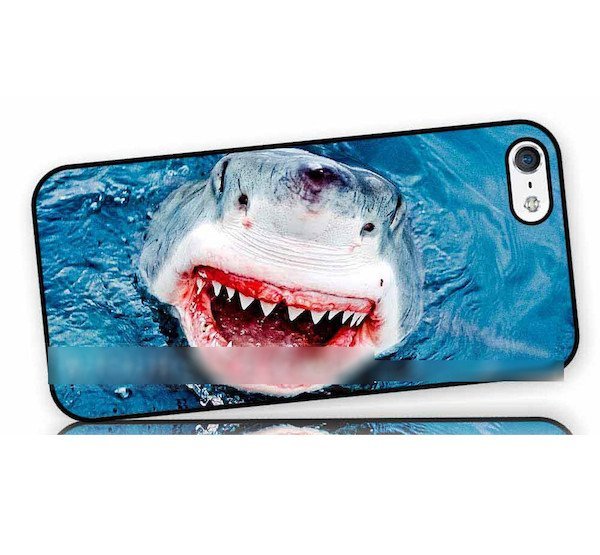 iPhone6 6SPlusサメ 鮫 シャーク アートケース保護フィルム付拍卖