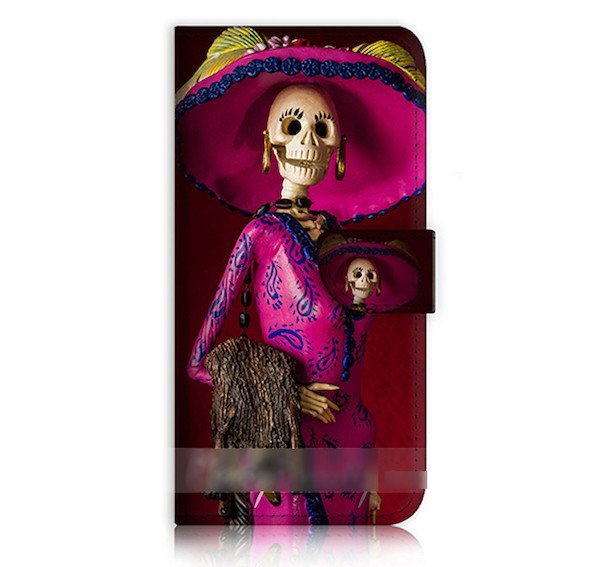 iPhone 5Cスカル骸骨スマホケース充電ケーブルフィルム付拍卖