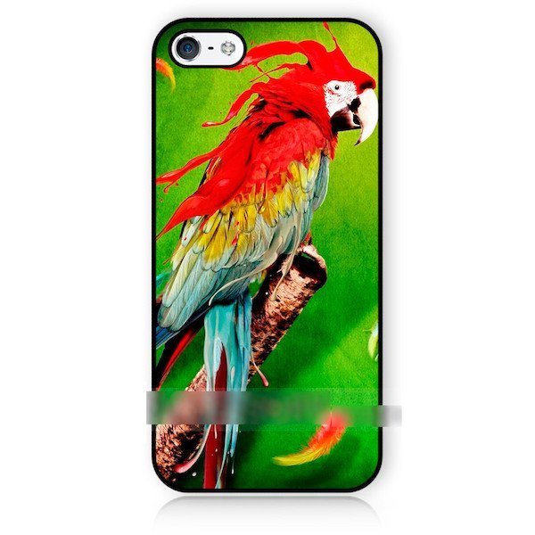 iPhone 7 Plusオウム カラフル アートケース 保護フィルム付拍卖
