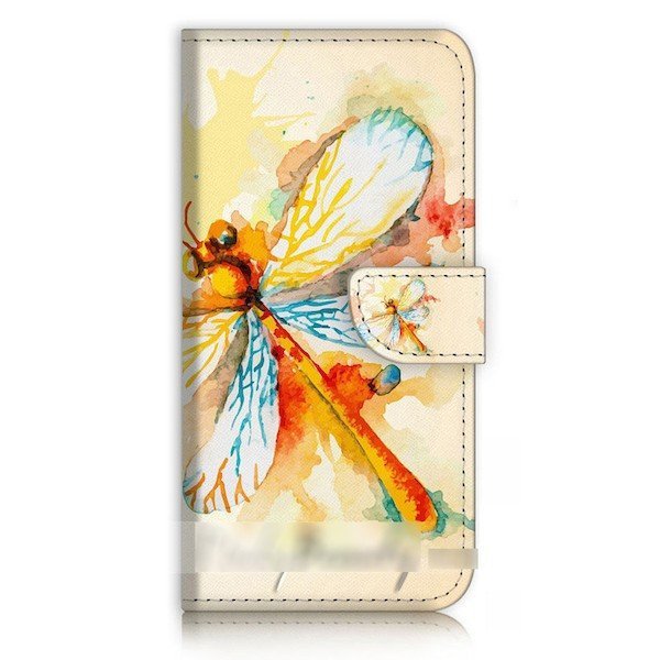 iPhone 13 Pro Max プロ マックス トンボ とんぼ 抽象画 スマホケース 手帳型ケース スマートフォン カバー拍卖