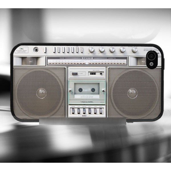 iPhone XS テンエス XS MAX テンエス マックス アイフォン レトロラジカセ ケース 保護フィルム付拍卖