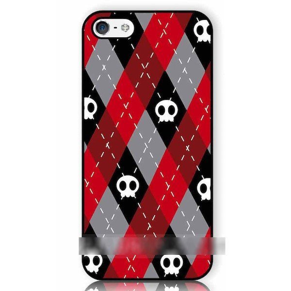iPhone 13 Pro Max プロ マックス スカル 骸骨 ドクロ アーガイル チェック スマホケース アートケース スマートフォン カバー拍卖