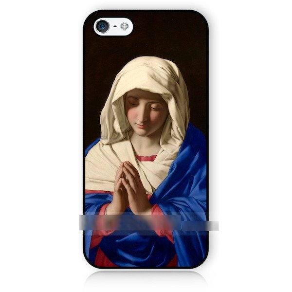 iPhone5 5S5CSEイエスキリスト マリア アートケース フィルム付拍卖