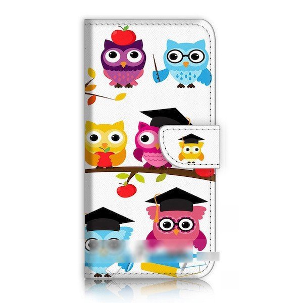 iPhone 11 アイフォン イレブン ふくろう フクロウ 梟 スマホケース 充電ケーブル フィルム付拍卖