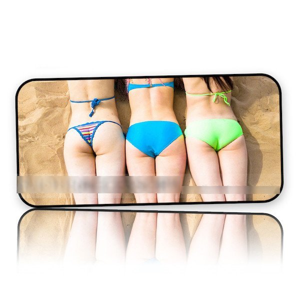 iPhone 6 6S Plus セクシーガール 水着 ビーチアートケース 保護フィルム付拍卖