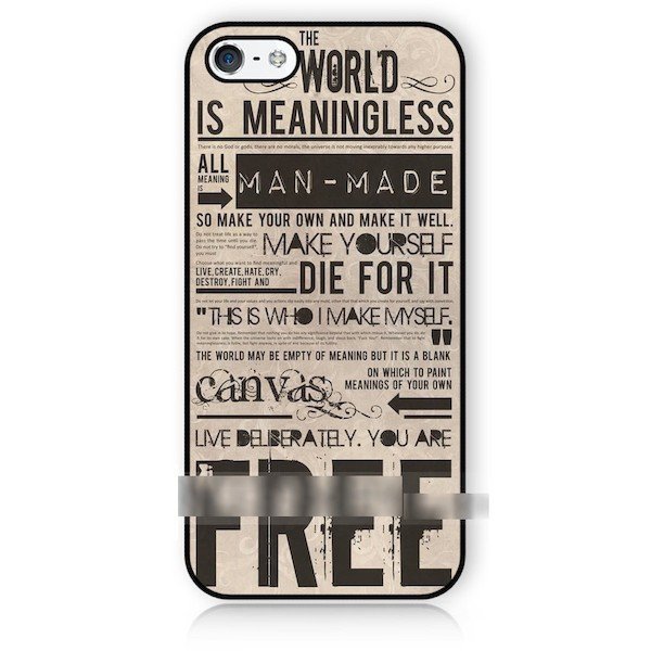 iPhone 12 mini ミニ 世界は無意味 君の自由だ スマホケース アートケース スマートフォン カバー拍卖