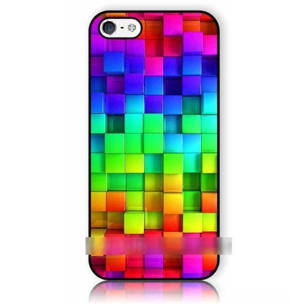 iPhone 11 Pro Max アイフォン イレブン プロ マックス カラフル キューブ アートケース保護フィルム付拍卖