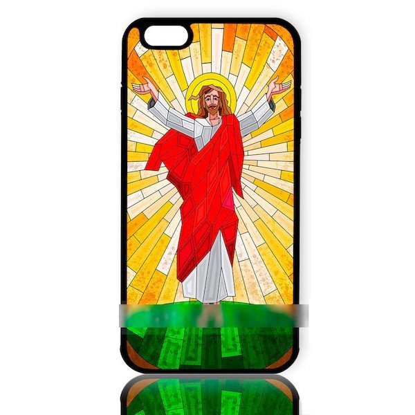 iPhone 13 mini ミニ イエスキリストステンドグラス風 スマホケース アートケース スマートフォン カバー拍卖