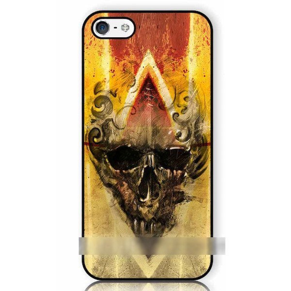 iPhone 6 6S スカル 骸骨 ドクロ ホラー アートケース 保護フィルム付拍卖