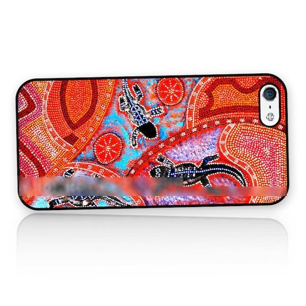 iPhone SE 第3世代 8 7 アボリジニアートトカゲ スマホケース アートケース スマートフォン カバー拍卖