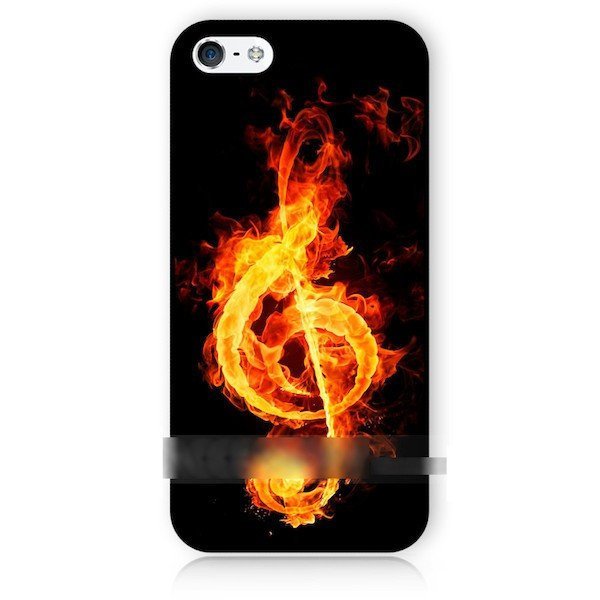 iPhone 13 Pro Max プロ マックス ト音記号 音符 炎 スマホケース アートケース スマートフォン カバー拍卖