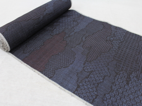 楽布特選 90281 wdt 本物!重・文指定結城紬100亀甲 解洗い品 リ・オーダー 値下げ拍卖