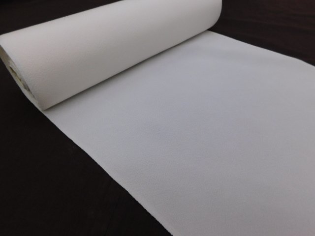〔楽布特選〕P18687 浜縮緬一越縮緬白生地 新古品反物 オークション t拍卖