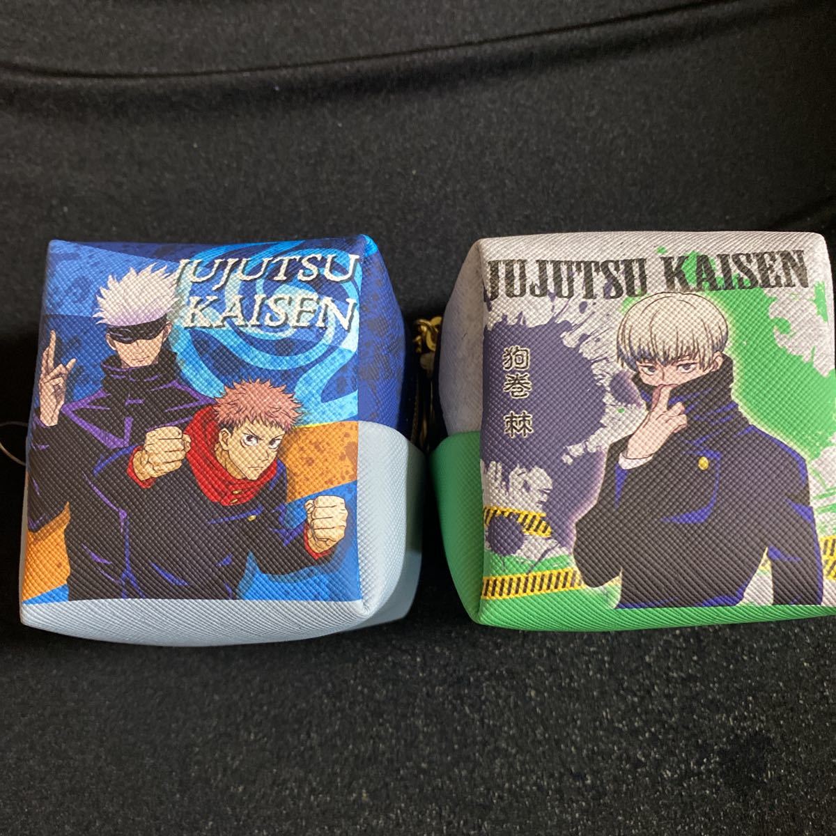 呪術廻戦★キューブポーチ★Ver.2★ブルー虎杖悠仁・五条悟・伏黒恵・釘崎野薔薇★グリーン狗巻棘★2種セット拍卖