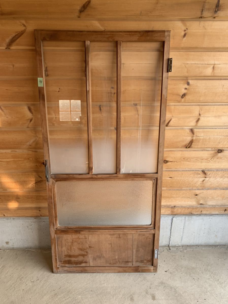 No.38 ドア 建具 約W766xH11622xD30mm リフォーム アンティーク 昭和 レトロ 引き取り限定拍卖