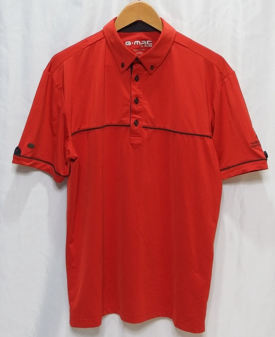 G-MAC BY KARTEL◆ゴルフウェア 半袖ポロシャツ THE RITZ-CARLTON GOLF CLUB, ORLANDO(オレンジ)サイズM ◆USED拍卖