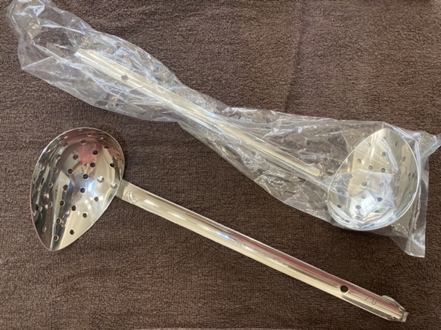 横口穴あきレードル 70cc ステンレス製 新品未使用拍卖