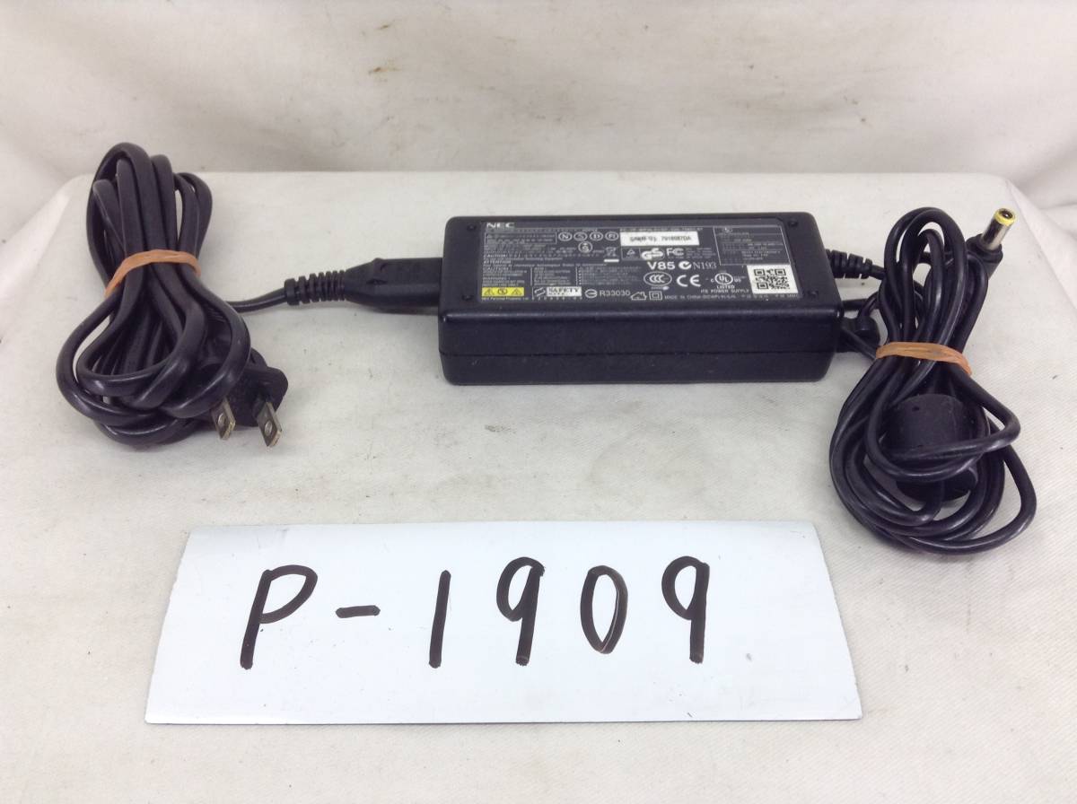 P-1909 NEC 製 ADP-60NH 仕様 19V 3.16A ノートPC用ACアダプター 即決品拍卖