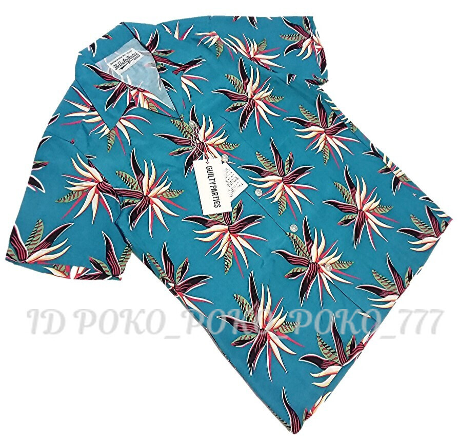 即決 未使用 ワコマリア WACKO MARIA 花柄 フラワー柄 半袖 アロハシャツ アロハ シャツ アロハ シャツ HAWAIAN SHIRTS拍卖