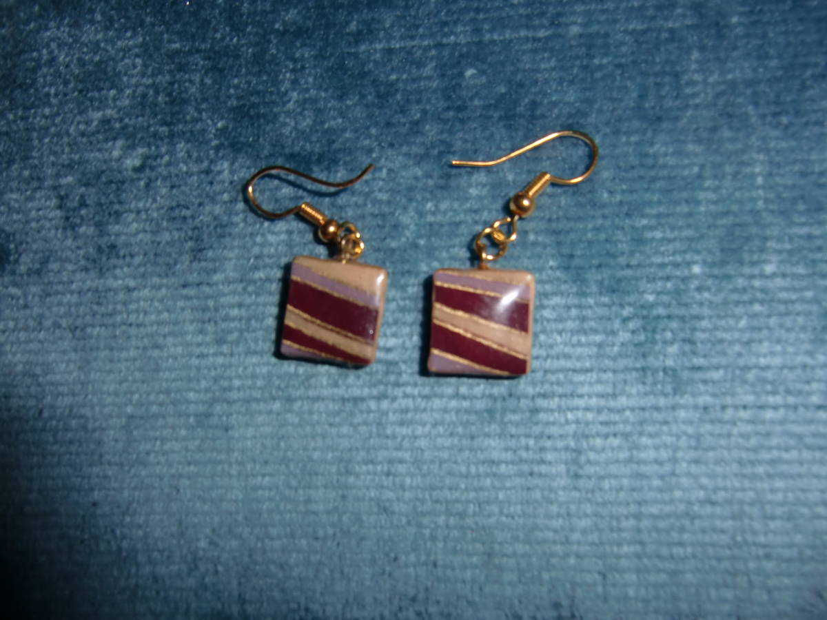 ハンドメイド★竹 オリジナル ピアス 和柄拍卖