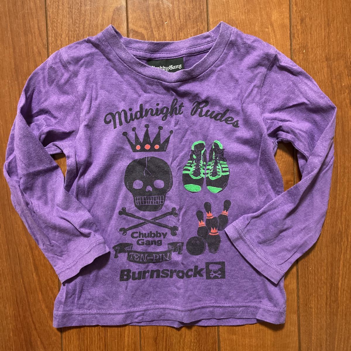 CHUBBY GANG・チビーギャング・長袖・Tシャツ・パープル系・100拍卖