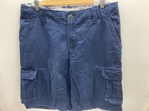 ★送料割引!大きいサイズ ショートパンツ カーゴ ダメージ綿布 W34実寸約90cm 紺 AEROPOSTALE★OUTLET未使用格安!拍卖