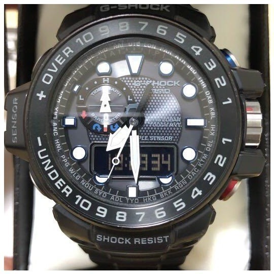 【カシオ】 ジーショック GULFMASTER ガルフマスター 新品 GWN-1000B-1AJF 腕時計 ブラック メンズ 未使用品 CASIO 男性 電波ソーラー拍卖