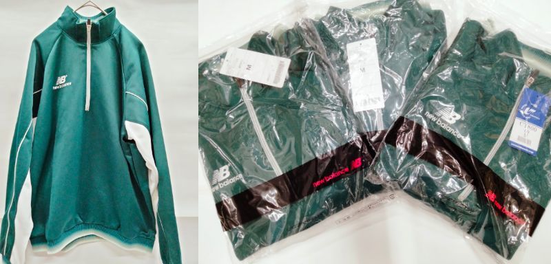 おまけ付き/3枚セット/Mサイズ/トレシャツ/緑/未使用/ワケあり/ニューバランス/体操着/体育着/ジャージ/NB/ネーム/学校/運動/コスプレ/中央拍卖