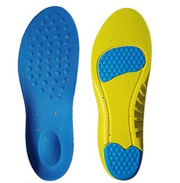 【インソール イエロー×ブルー Sサイズ】スポーツ 衝撃吸収 中敷き 土踏まず 足底筋膜炎 かかと 扁平足 疲れない アーチサポート 健康拍卖