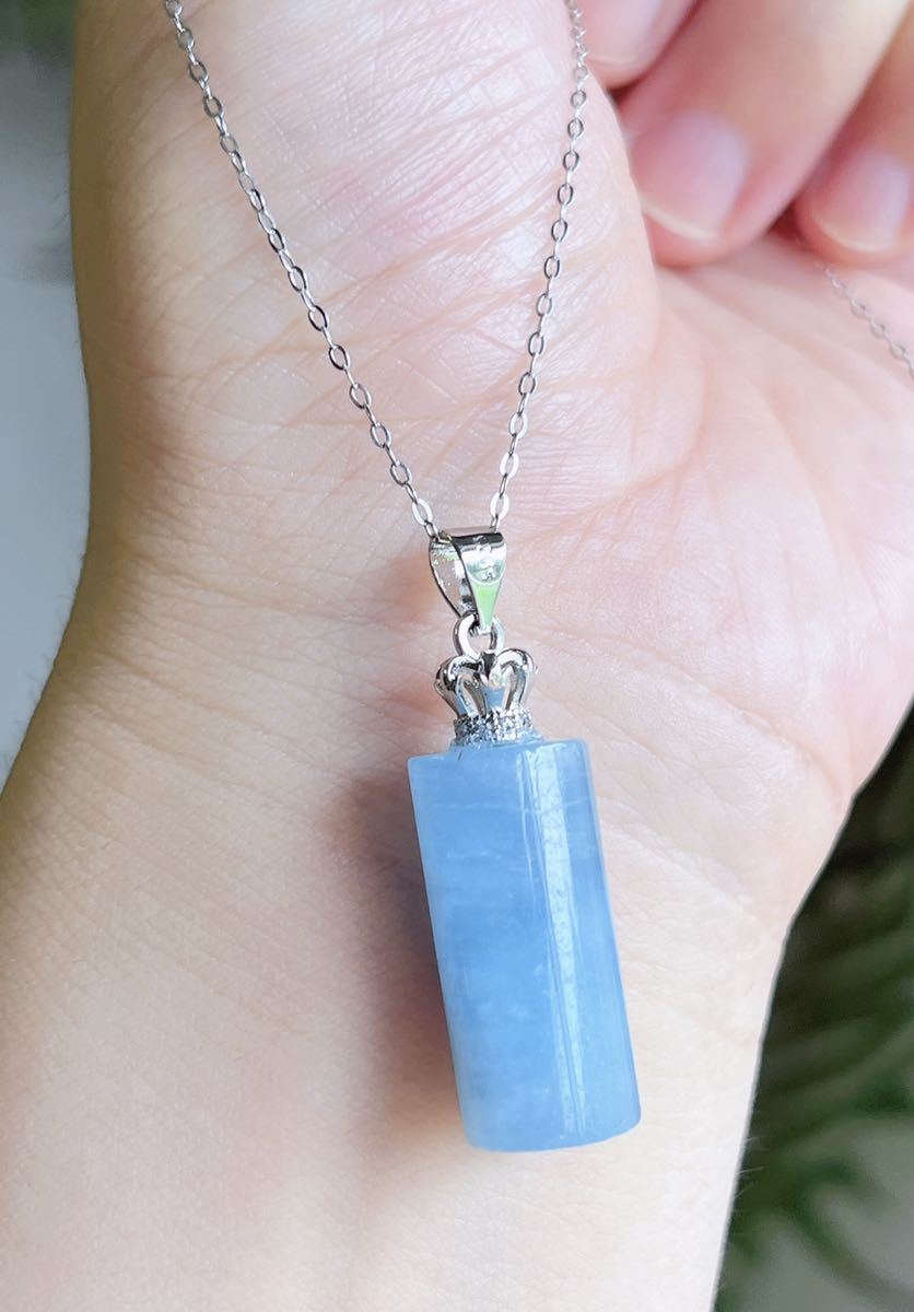 【天然石】モスアクアマリンのネックレス拍卖