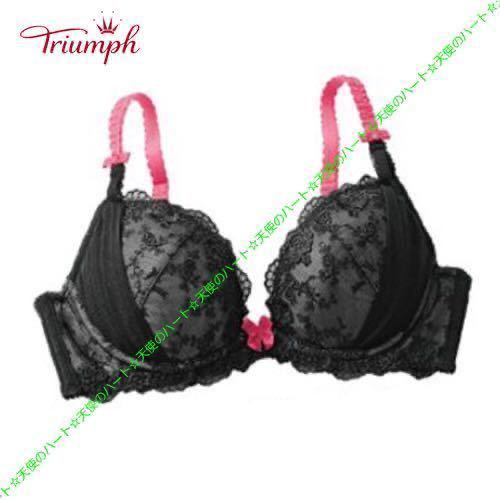 【送料無料】新品 トリンプ 3/4カップブラジャー C70 ブラック★ラスト拍卖