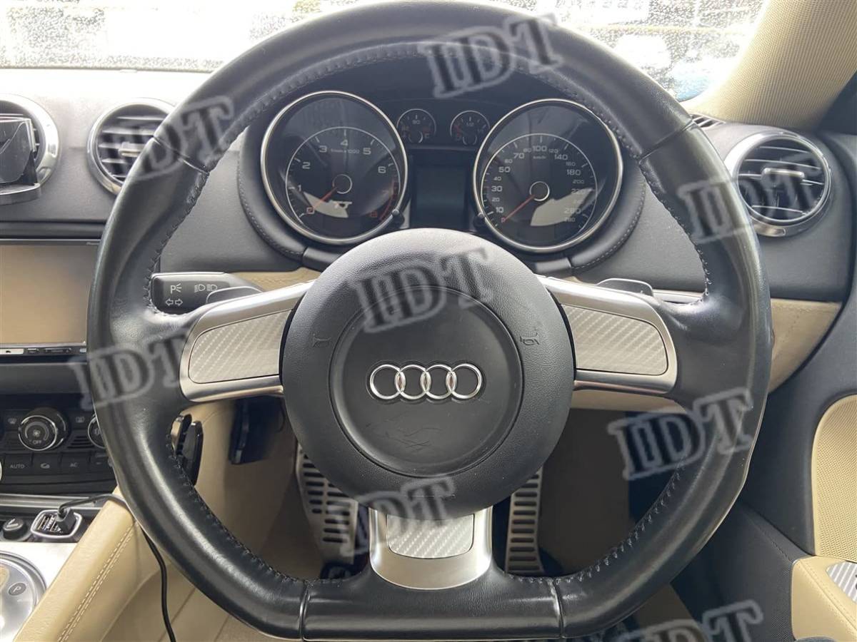 IDT アウディ TT 8J 内装 カスタム インテリアシート ステアリング シート ステッカー シルバーカーボン拍卖