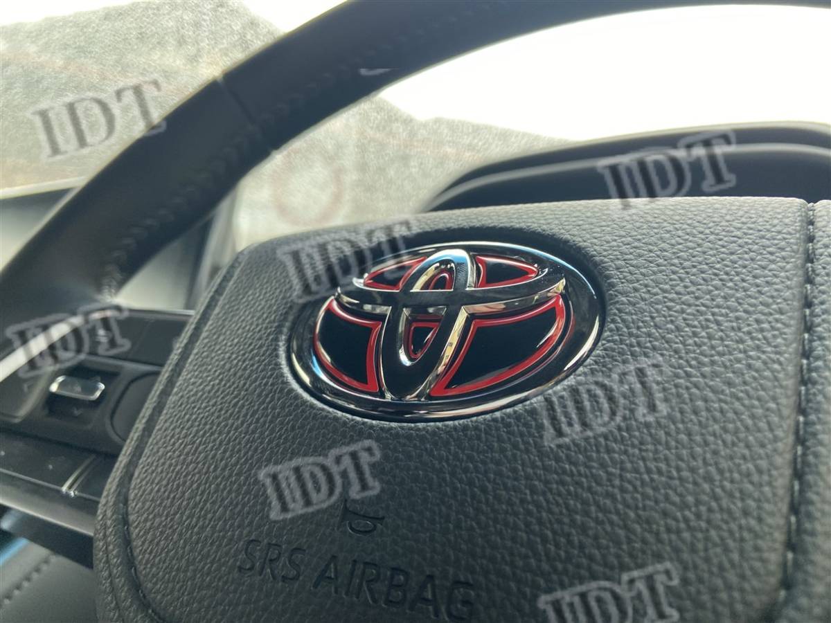 マークX ZIO GGA10系 ステアリング エンブレム シート ステッカー ハンドル 内装 ヒートレッド 赤 3D拍卖