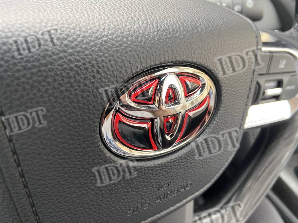 RAV4 MXAA50 AXAH50 ステアリング エンブレム シート ステッカー ハンドル 内装 ヒートレッド 赤 3D拍卖