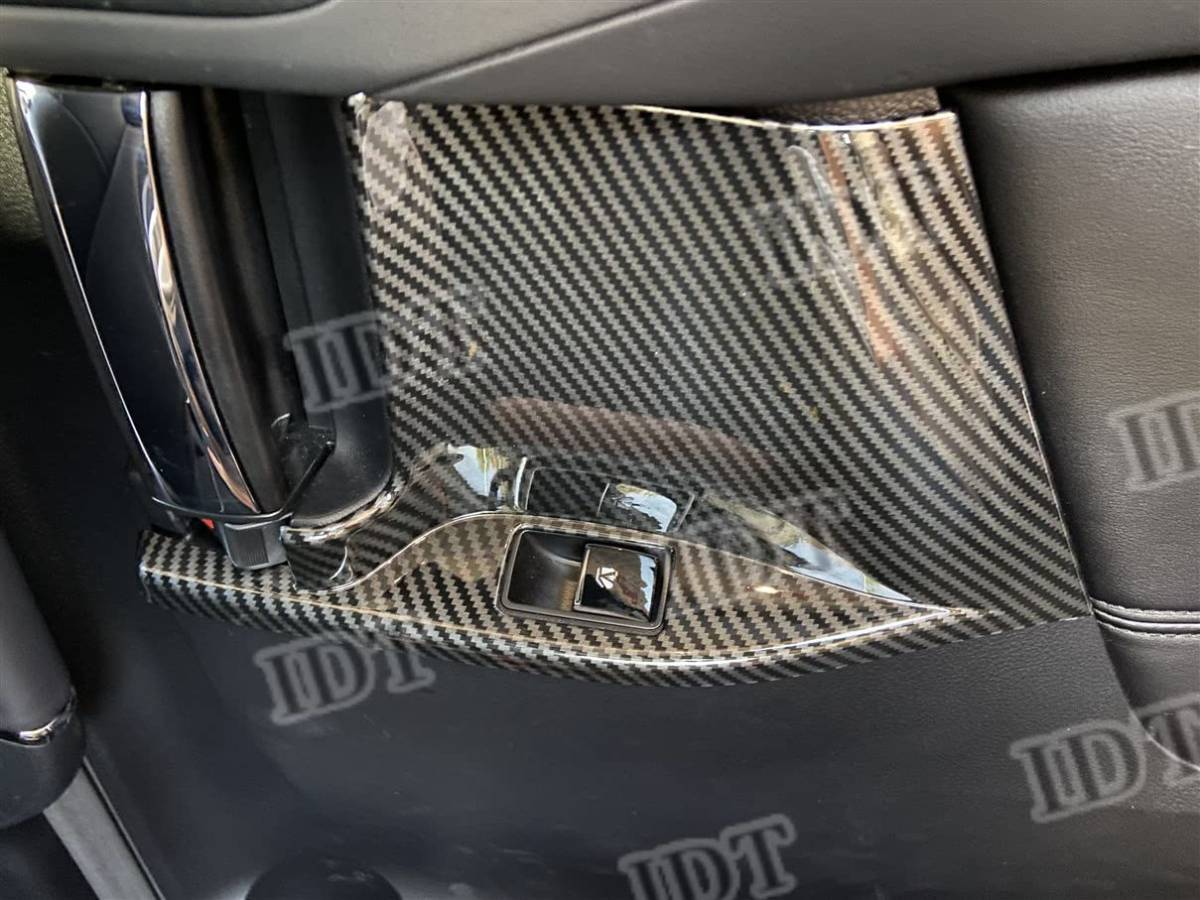 IDT 30系 アルファード ヴェルファイア カーボン リアパワーウインドウ スイッチカバー インナードアハンドル 2列目 インテリアパネル拍卖