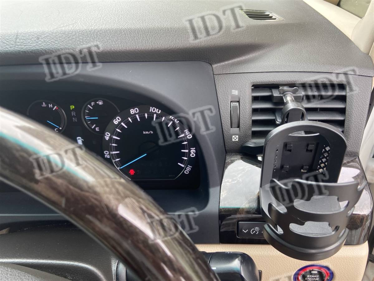 IDT 20系 アルファード ヴェルファイア ドリンクホルダー ブラック 簡単取付拍卖